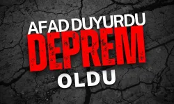 Eyyübiye’de Deprem Oldu: AFAD Duyurdu