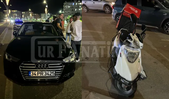 Haliliye’de Otomobil ile Motosiklet Çarpıştı: 1 Yaralı!