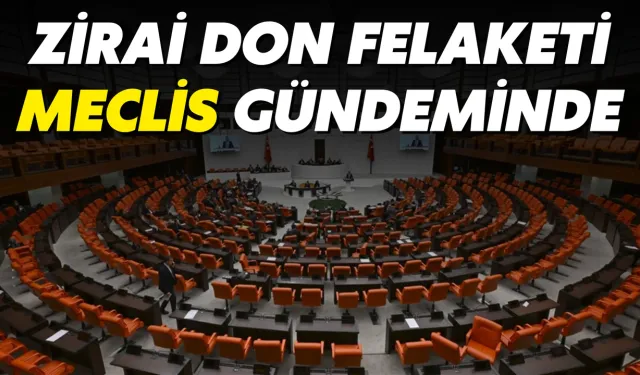 Zirai Don Felaketi Meclis Gündeminde