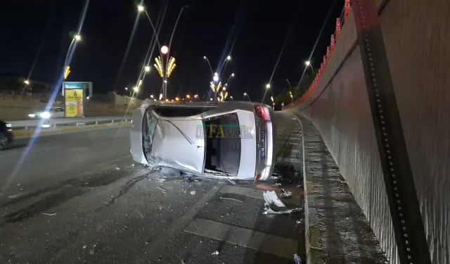 Haliliye’de Trafik Kazası: Takla Atan Araçta Sürücü Yaralandı
