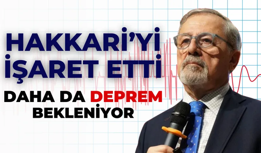 Naci Görür Hakkari’yi İşaret Etti: Daha da Deprem Bekleniyor